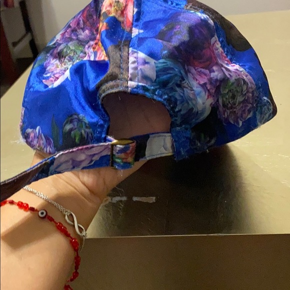 Satin Flower Adjustable Cap - Picture 3 of 3